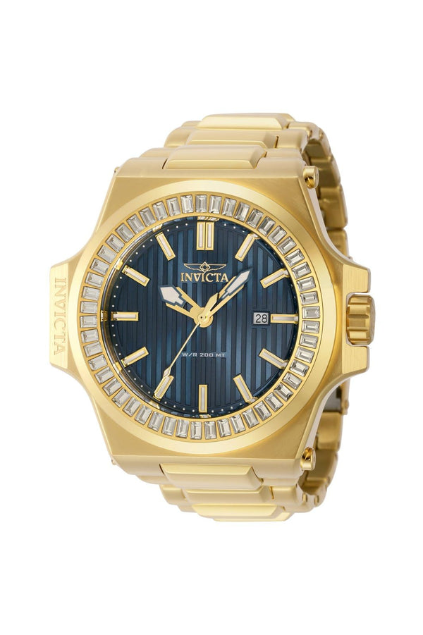 Invicta 43387 Men's Akula Yellow Stainless Steel Bracelet Watch, gold