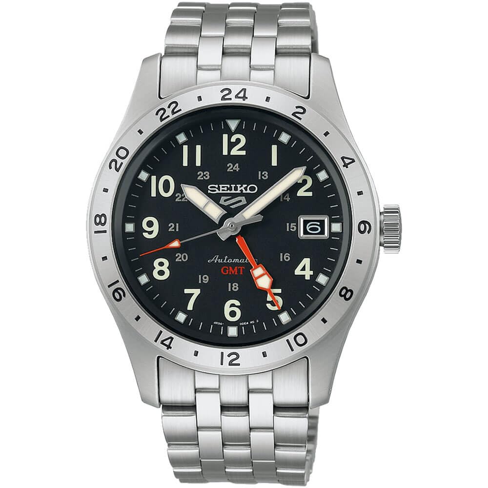 Seiko 5 Sports Field GMT Automatic Men's Watch Black