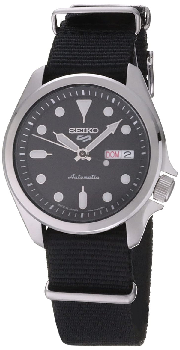 SEIKO SRPE67 5 Sports Men's Watch Black 44.6mm Stainless Steel