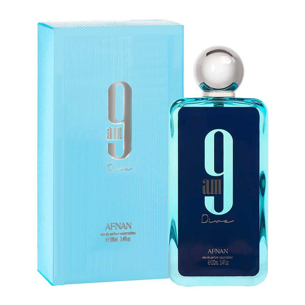 Afnan 9Am Dive Eau de Parfum Blue Spray Unisex 3.4oz Made in Dubai - US Seller