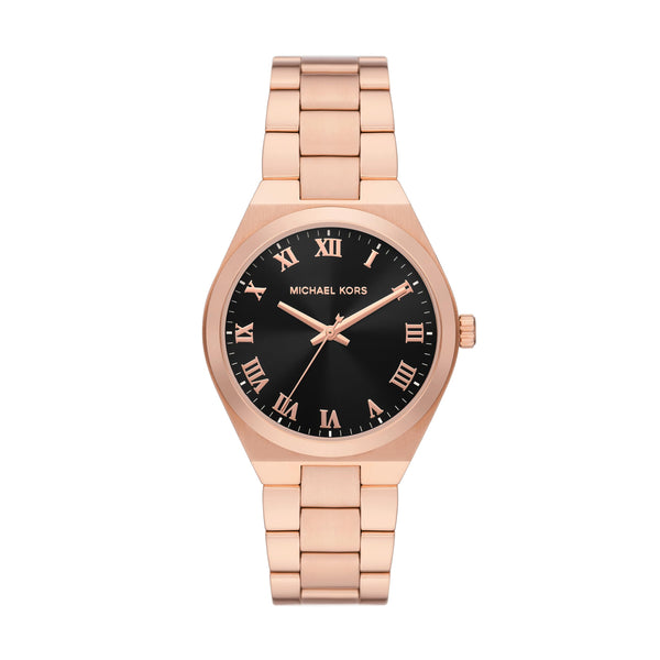 Michael Kors Lennox Three-Hand Rose Gold-Tone Women's Watch (Model: MK7392)