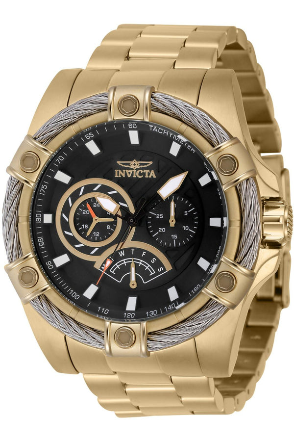 Invicta Men's Bolt 52mm Stainless Steel Quartz Watch, Gold (Model: 46868)