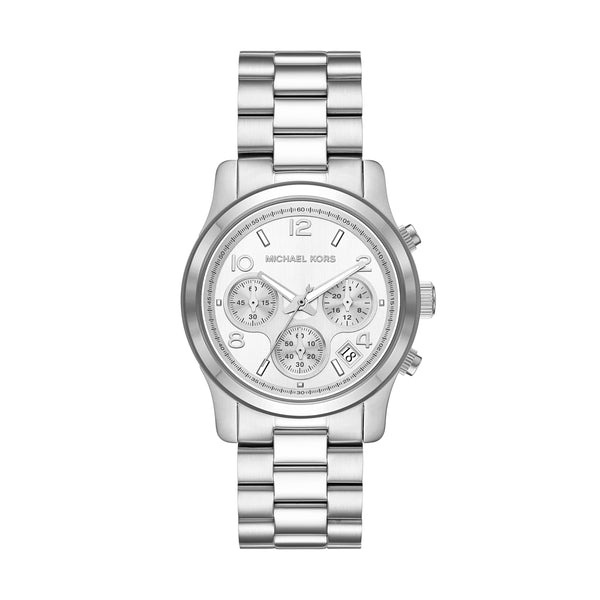 Michael Kors Runway Chronograph Quartz Silver Dial Ladies Watch MK7325