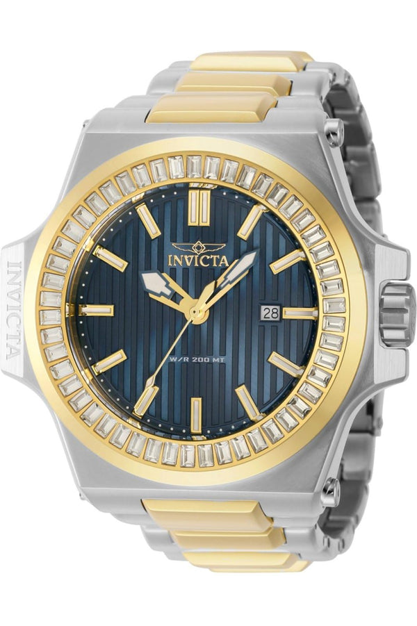 Invicta Men's 43384 Akula Quartz 3 Hand Blue Dial Watch