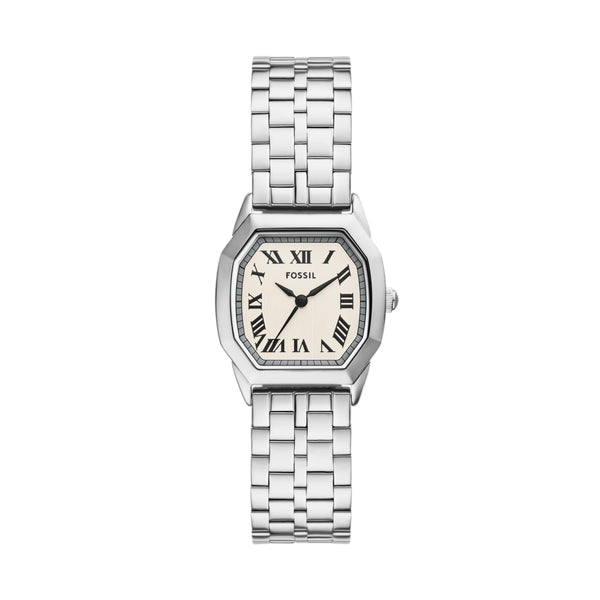 Fossil Women's Harlow Three-Hand Silver Stainless Steel Bracelet Watch (Model: ES5363)