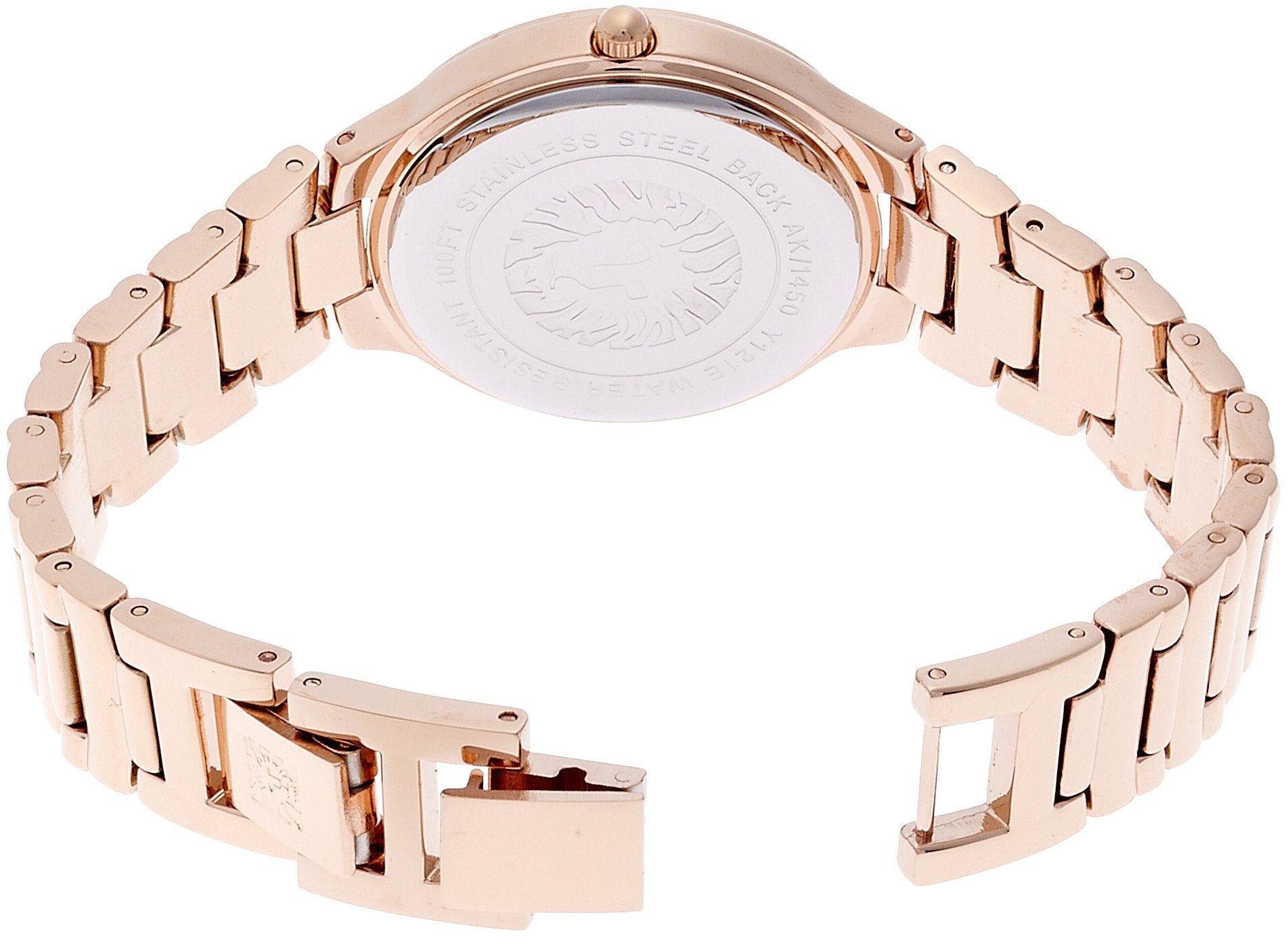 Anne Klein Women's AK/1450RGRG Rose Gold Tone Bracelet Watch