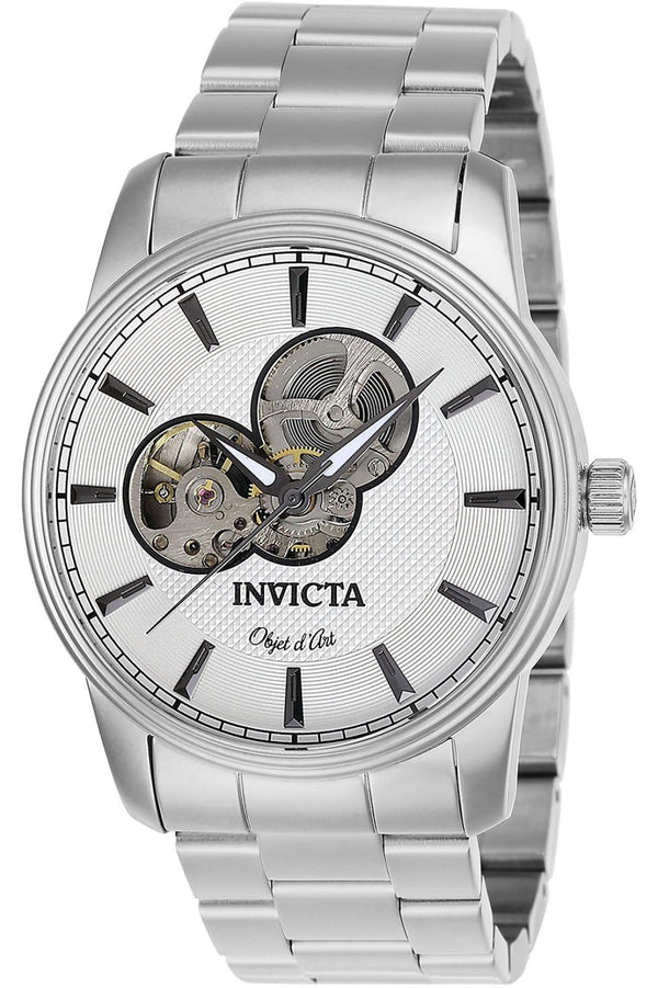 Invicta Men's Objet D Art & Case Automatic Silver-Tone Dial Analog Watch 27560