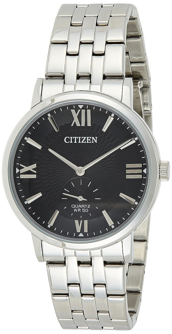 Citizen Quartz Black Dial Stainless Steel Men's Watch BE9170-72E