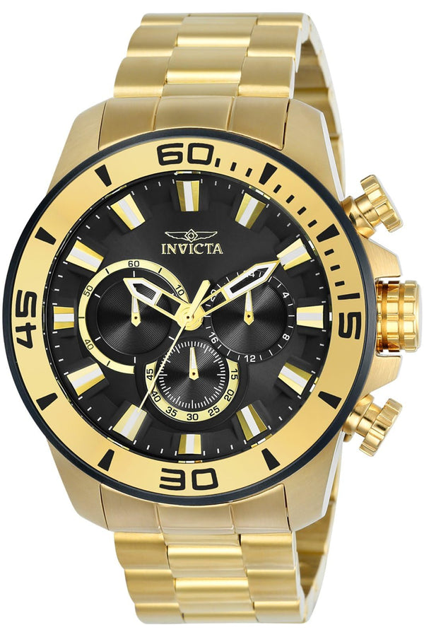 Invicta Men's 22590 Pro Diver Analog Display Quartz Gold Watch