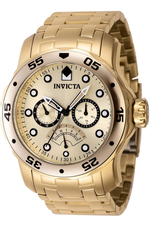 Invicta Men's Pro Diver 48mm Stainless Steel Quartz Watch, Gold (Model: 46997)