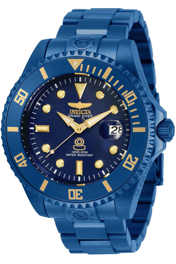 Invicta Men's 47mm Grand Diver Blue Label Automatic NH35A Watch (Model : 33387)