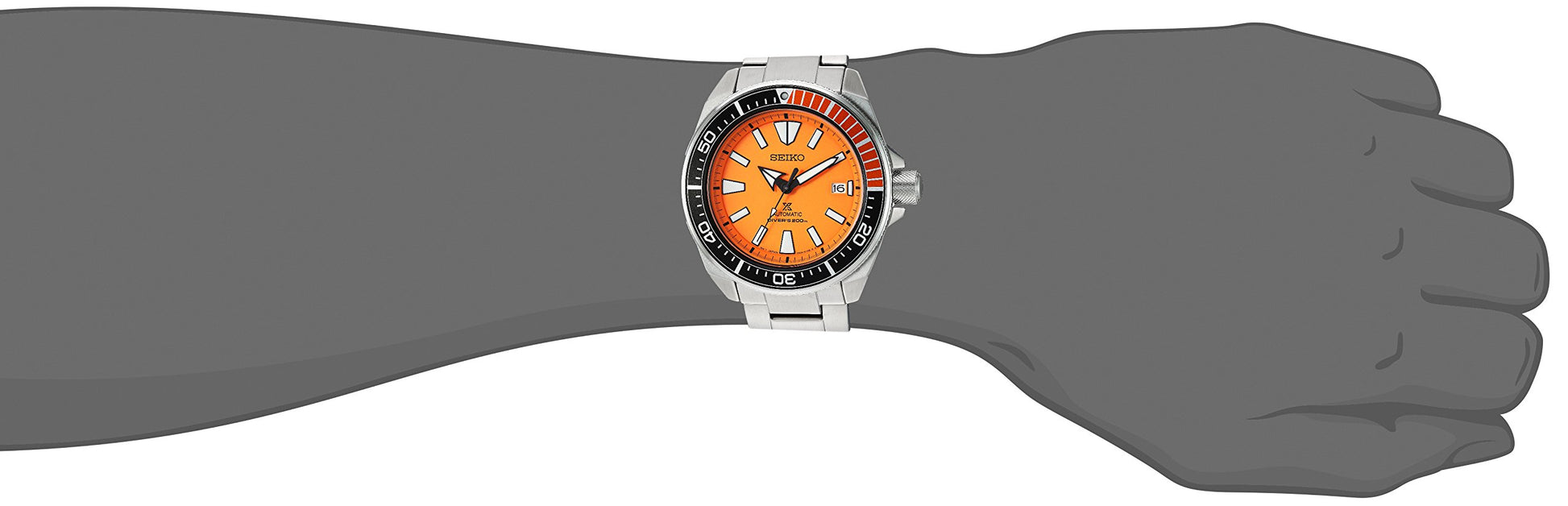 Seiko Men's SRPC07 Prospex Divers Watch Automatic ORANGE Samurai Rare