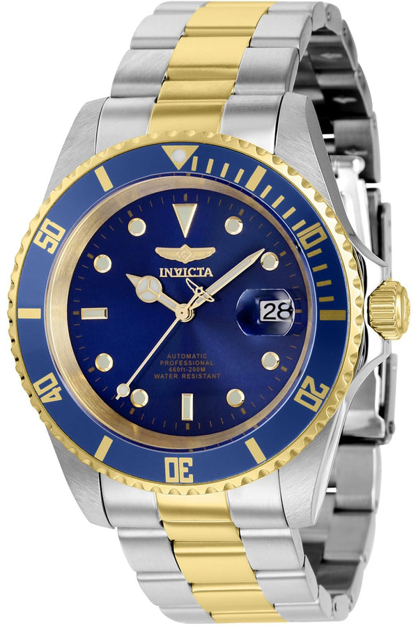 Invicta Pro Diver Men's Automatic 8928OBXL Watch 43 mm, Two tone/Blue dial