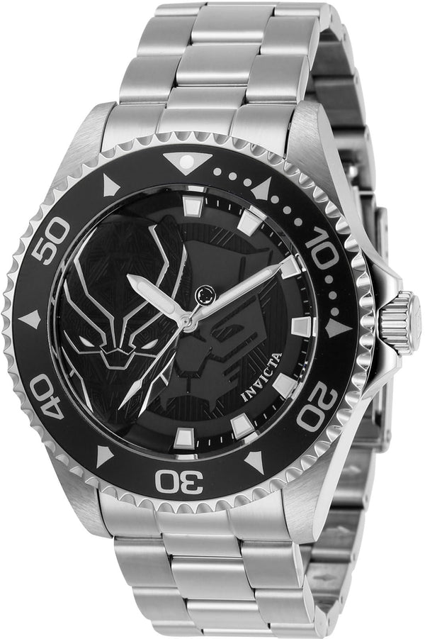 Invicta Men's 29685 Marvel Quartz 3 Hand Black Dial Watch