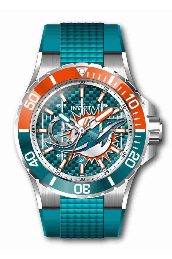 Invicta NFL Miami Dolphins Men's Watch - 50mm. Light Green (45404)