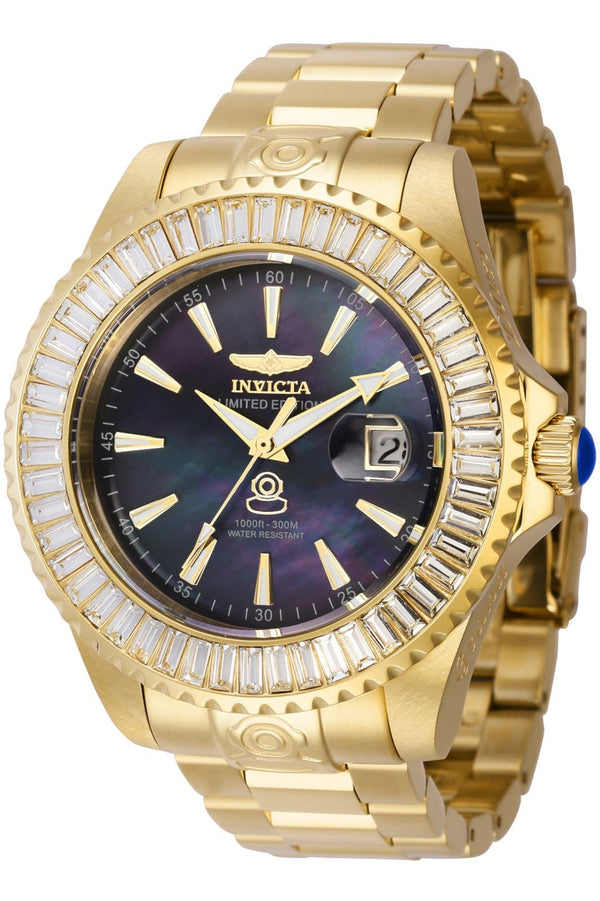 Invicta Pro Diver Automatic Men's Watch w/Mother of Pearl Dial - 47mm. Gold (44315)