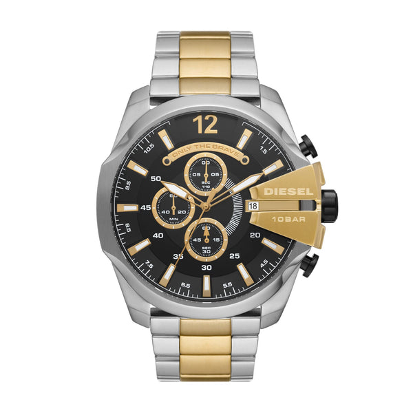 Diesel Mega Chief Chronograph Stainless Steel Watch - DZ4581 Tri-Tone