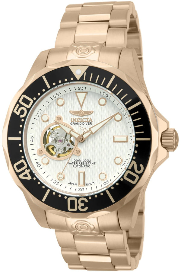 Invicta Men's 13712 "Pro Diver" 18k Rose Gold Ion-Plated Automatic Watch