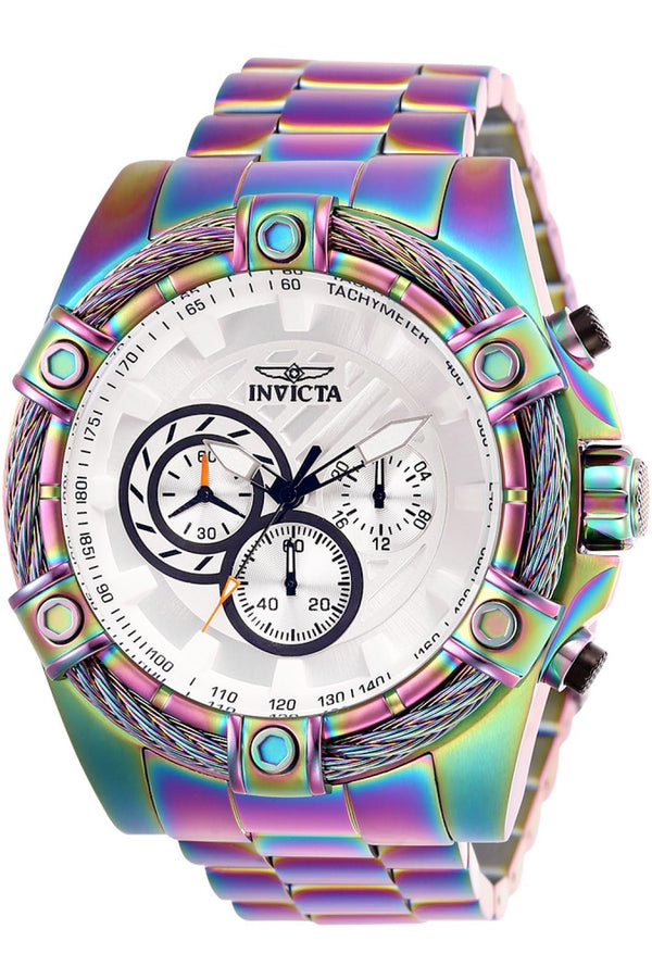 Invicta Men's Bolt Stainless Steel Quartz Watch with Stainless-Steel Strap, Multi, 26 (Model: 25520)