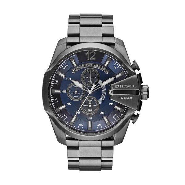 Diesel  Mega Chief Chronograph Blue Dial Men's Watch DZ4329