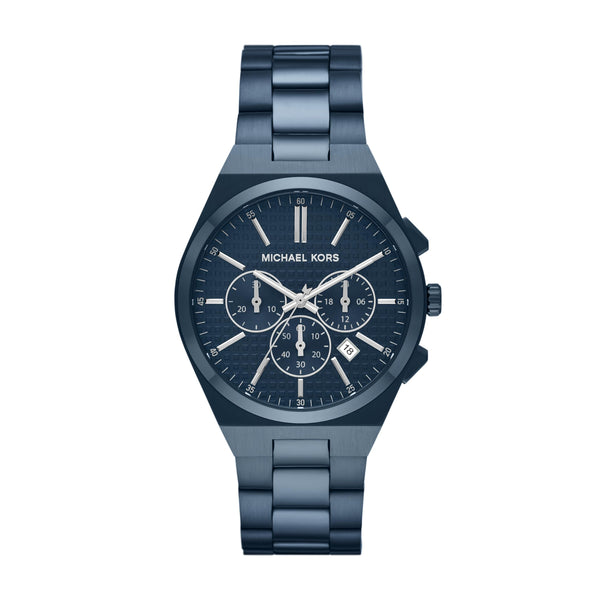 Michael Kors Lennox Chronograph Blue Stainless Steel Men's Watch (Model: MK9147)