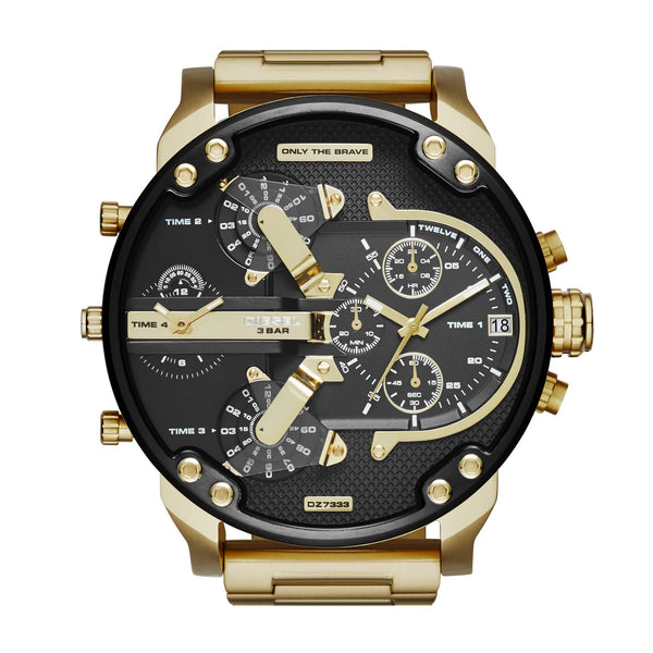 Diesel Men's Mr. Daddy 2.0 Chronograph Gold-Tone Stainless Steel Watch DZ7333