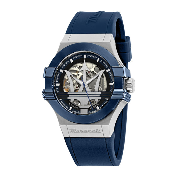 Maserati Potenza Automatic Blue Skeleton Dial Men's Watch R8821108035