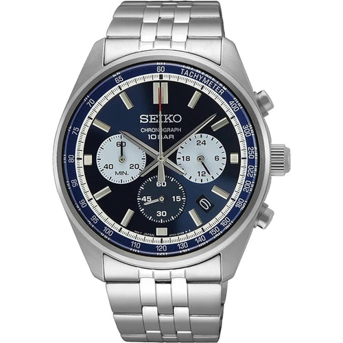 SEIKO SSB427P1,Men's Sports,Quartz Movementl,Stainless,Silver Tone,WR,SSB427