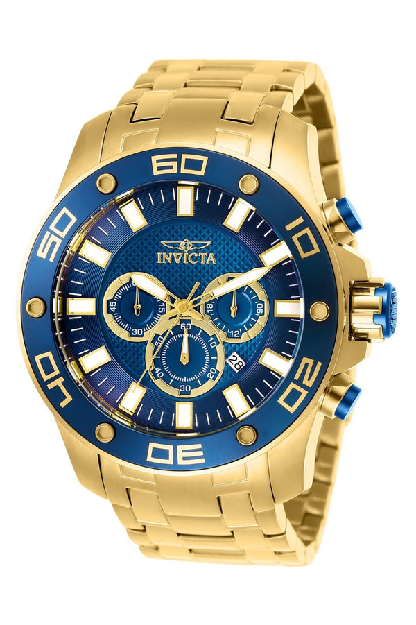 Invicta Men Pro Diver Quartz Watch, Gold, 26078