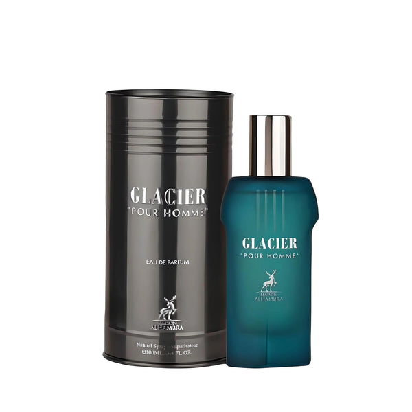 Maison Alhambra Glacier Pour Homme Eau de Parfum Spray for Men, 3.4 Ounce