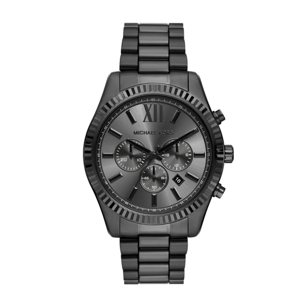 Michael Kors Lexington Chronograph Black Stainless Steel Men's Watch (Model: MK9154)