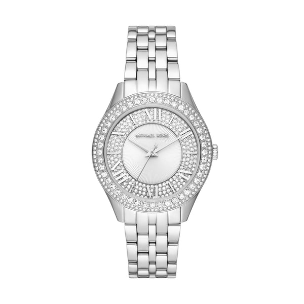 Michael Kors Harlowe Three-Hand Silver-Tone Women's Watch (Model: MK4708)