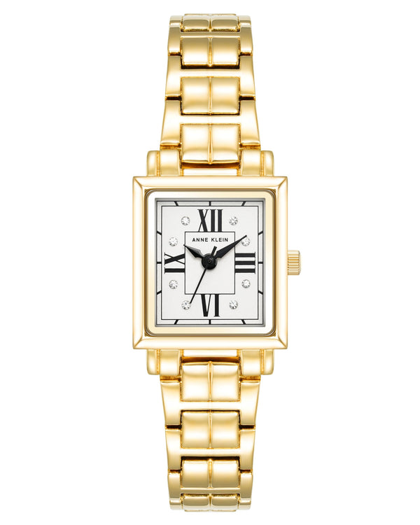 Anne Klein Women's Bracelet Watch AK/4010SVGB Gold tone Square