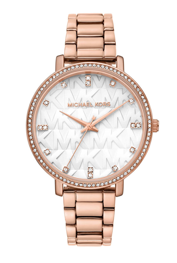 Michael Kors Pyper Three-Hand Rose Gold-Tone Alloy Women's Watch (Model: MK4594)