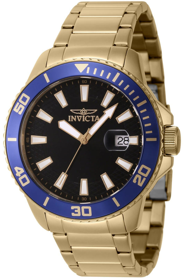 Invicta 46068 Man Watch with Quartz movement, Gold