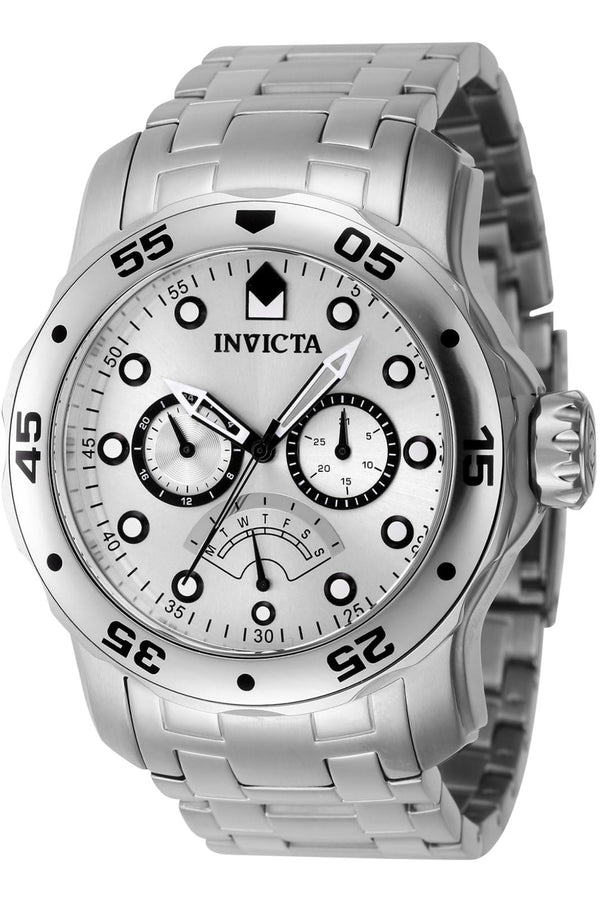 Invicta Men's Pro Diver 48mm Stainless Steel Quartz Watch, Silver (Model: 46994)