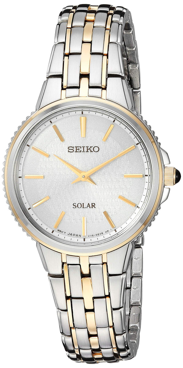 Seiko Women's SUP394 Ladies Dress Analog Display Japanese Quartz Two Tone Watch