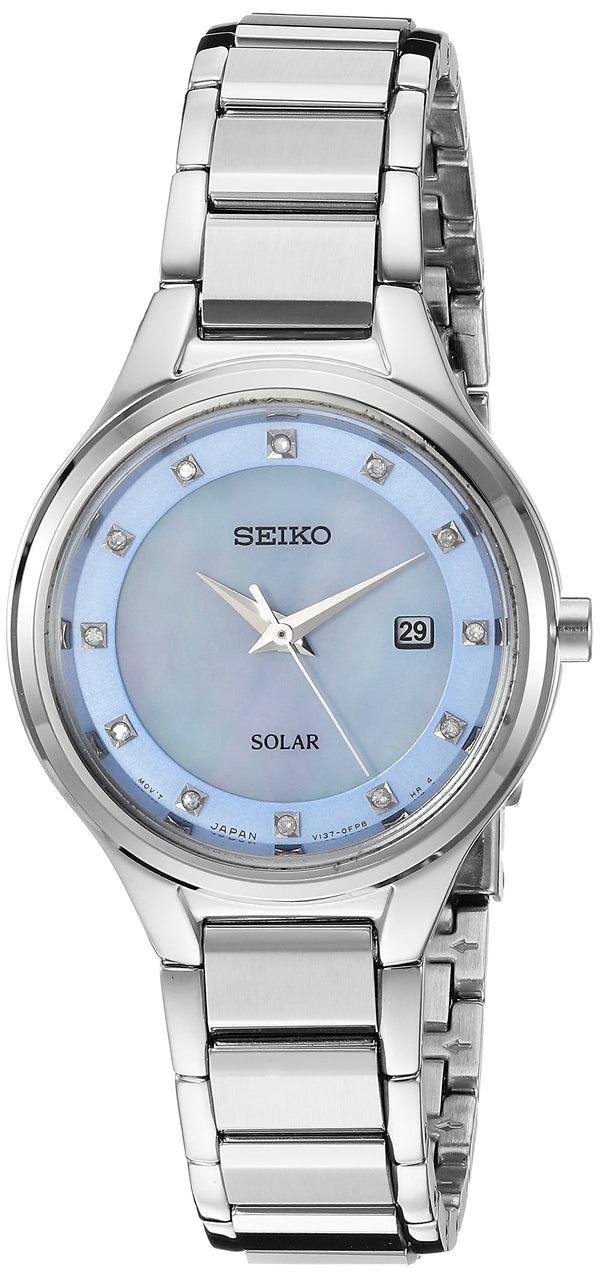 Seiko Women's SUT351 Ladies Dress Analog Display Japanese Quartz Silver Watch