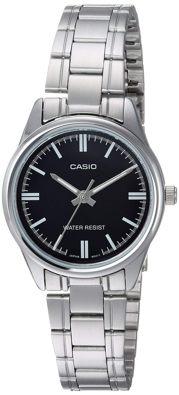 Casio Women's LTP-V005D-1AV Stainless Steel Analog Black dial Watch