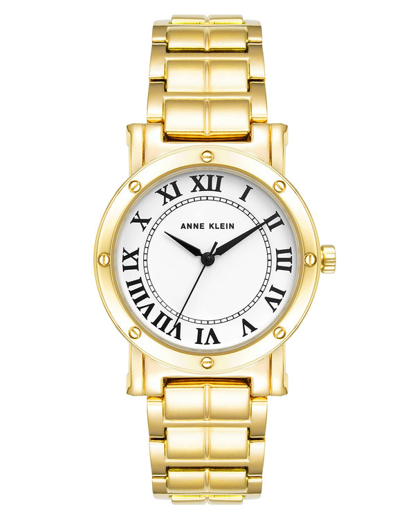 Anne Klein Women's Bracelet Watch AK/4014WTGB Gold tone roman Numeral