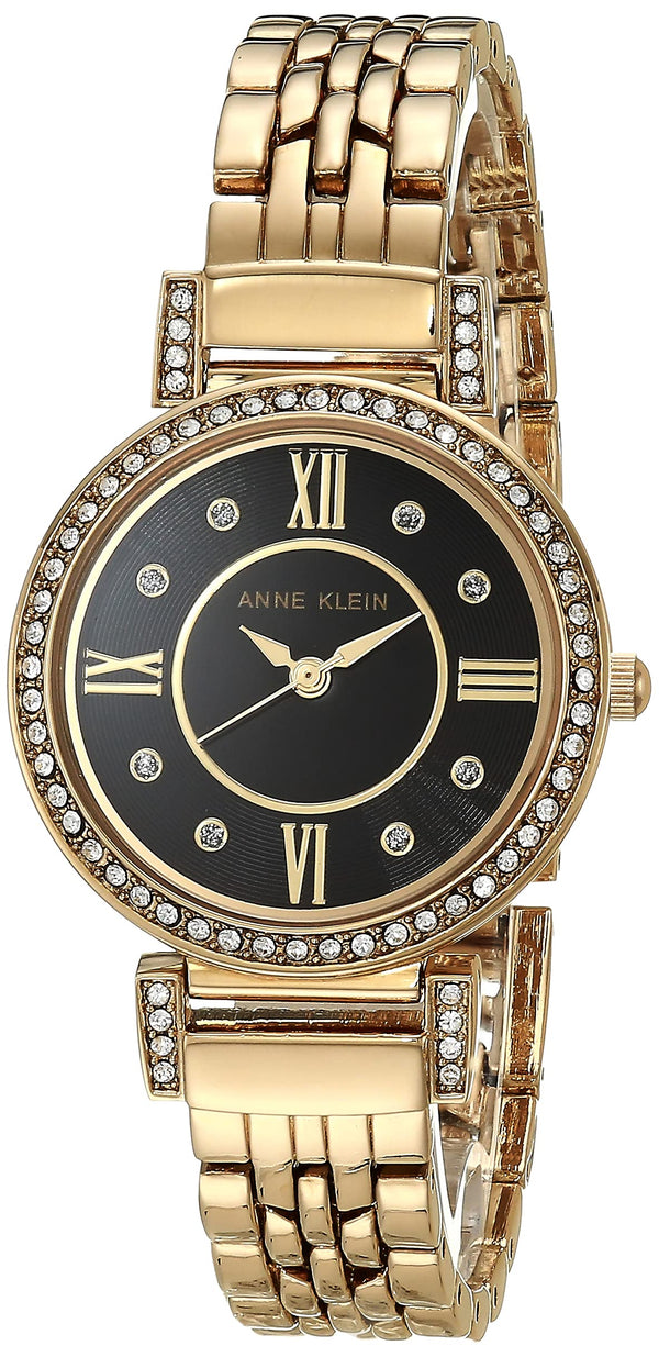 Anne Klein Women's Premium Crystal Accented Bracelet Watch, AK/2928