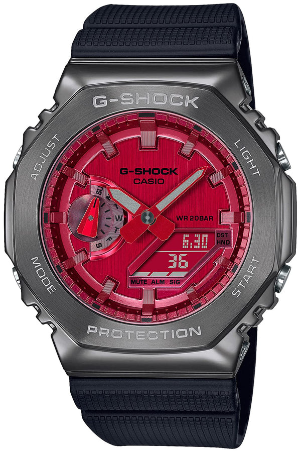 CASIO G-SHOCK GM-2100B-4ADR [METAL CASE 20 ATM Waterproof RED DIAL] USA SELLER