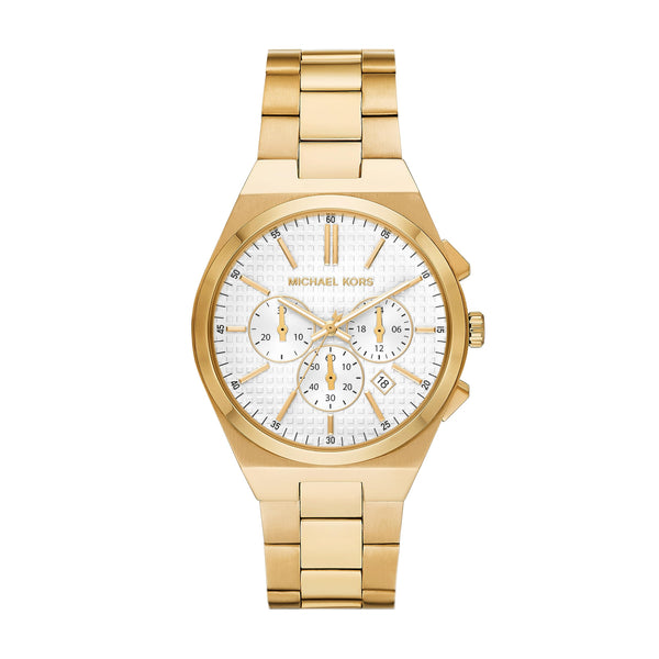 Michael Kors Lennox Chronograph Gold-Tone Steel Men's Watch (Model: MK9120)