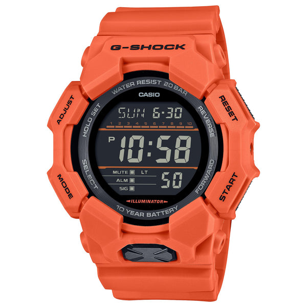 Casio G-Shock Red Orange Digital 10 Year Battery Watch GD-010-4