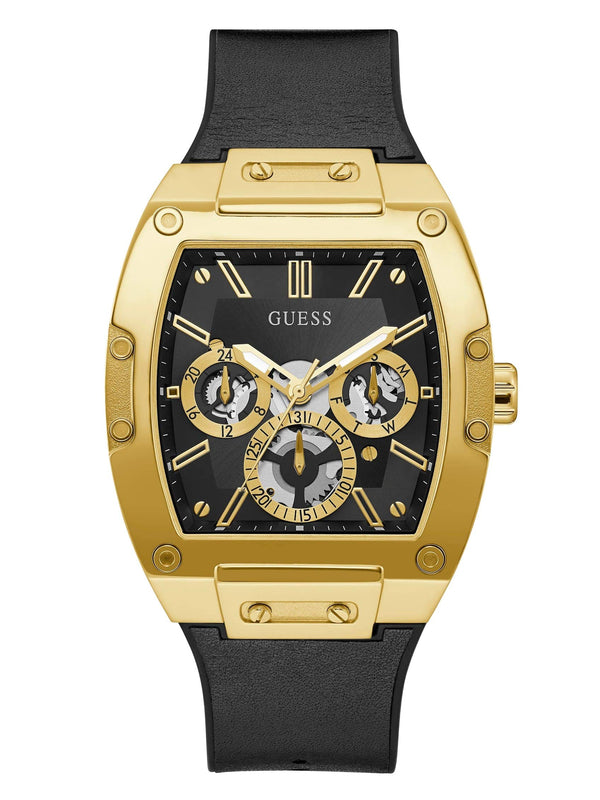 GUESS Men's Trend 43mm Watch â Black & Gold-Tone Dial with Gold-Tone  GW0202G1