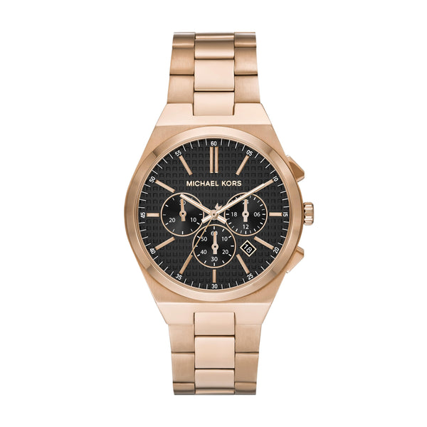 Michael Kors Lennox Chronograph Beige Gold-Tone Men's Watch (Model: MK9119)