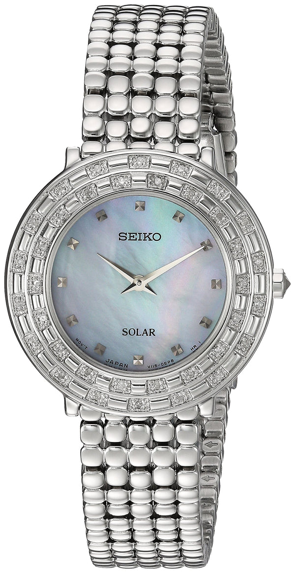 Seiko Women's SUP373 TRESSIA Analog Display Japanese Quartz Silver Watch