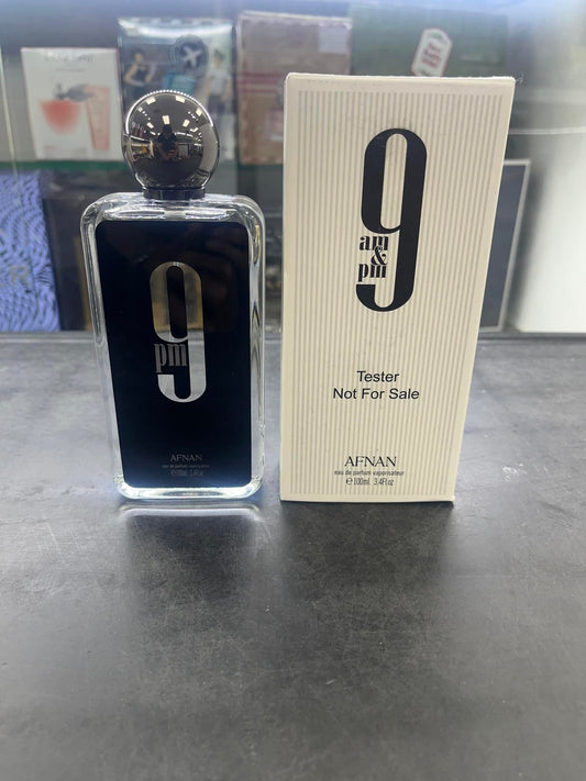 9PM Black TESTER Eau de Parfum for Men Spray 3.4 Oz 100 ml