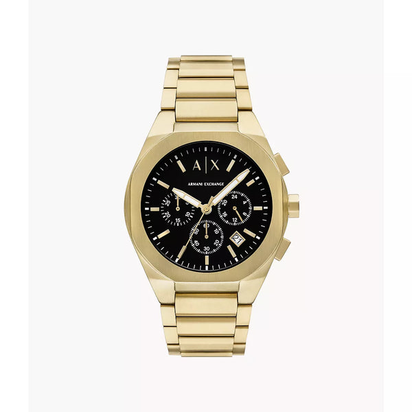 Armani Exchange Men's Chronograph Gold-Tone Stainless Steel Watch - Gold