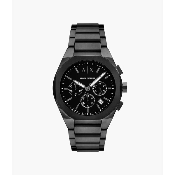 Armani Exchange Men's Chronograph Stainless Steel Watch - Black